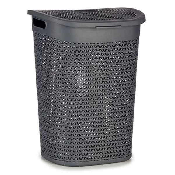 Vasketøjskurv Kipit 4790-2 Antracit Plastik 60 L 43,5 x 57,5 x 34 cm (6 enheder)