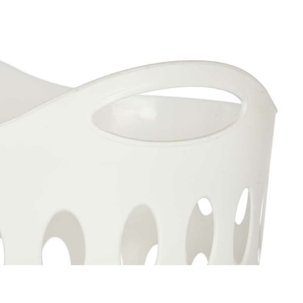 Vasketøjskurv Hvid Plastik 50 L 44 x 56 x 41 cm (12 enheder)