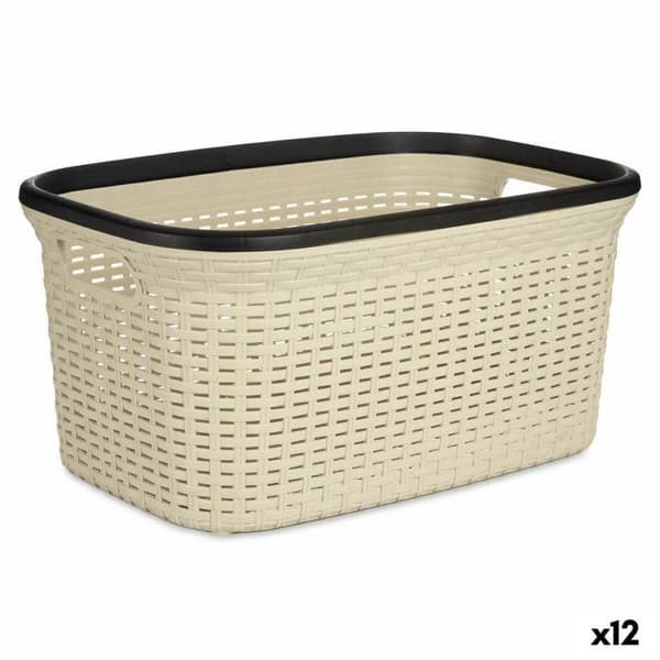 Pyykkikori Kipit TP7001-1 Kerma Muovinen 36 L 36 x 25,5 x 52,5 cm (12 osaa)