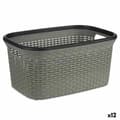 Pikkukuva 1 / 3: Pyykkikori Kipit TP7001-2 Harmaa Muovinen 36 L 36 x 25,5 x 53 cm (12 osaa)