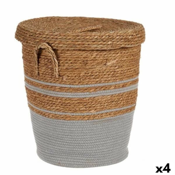 Kurv Gift Decor YY21620J03L1 Brun Grå Tang (4 enheder)