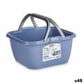 Pikkukuva 1 / 3: Pyykkikori Stefanplast PR129V Muovinen 13 L 36 x 18 x 34,5 cm Kahvoilla (48 osaa)
