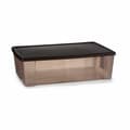 Miniatyrbild 2 av 3: Förvaringslåda med lock Stefanplast Elegance Brun Plast 30 L 38,5 x 17 x 59,5 cm (6 antal)
