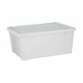 Miniatyrbild 2 av 3: Förvaringslåda med lock Stefanplast Elegance Vit Plast 29 x 17 x 39 cm (6 antal)
