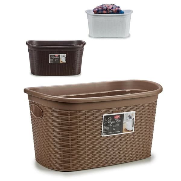 Pyykkikori Stefanplast Elegance Muovinen 35 L 37 x 26 x 57,5 cm (15 osaa)