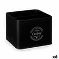 Miniatyrbillede 1 af 4: Multibrug kurv Bestik Sort Metal 18 x 13,3 x 15,3 cm (6 enheder)