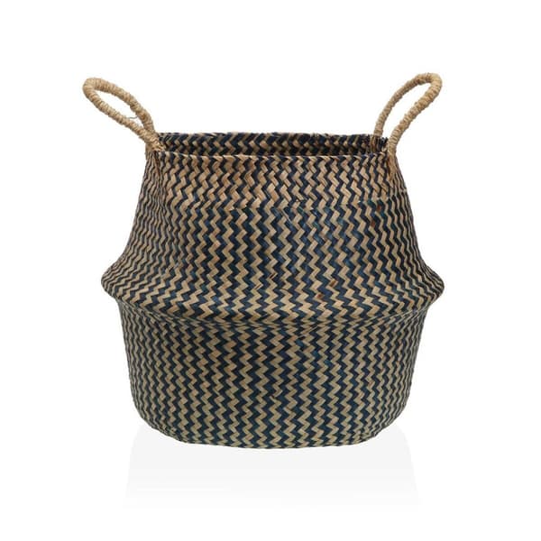 Dekorativ kurv Versa Blå Tang Ø 28 cm
