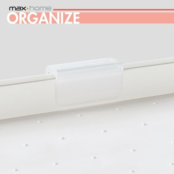 Organizer til køkkenskab Max Home Hvid 2 Hylder 2 enheder 37,5 x 25,5 x 19 cm