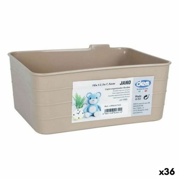 Förvaringslåda Dem Jano 18 x 13,5 x 7,5 cm (36 antal)