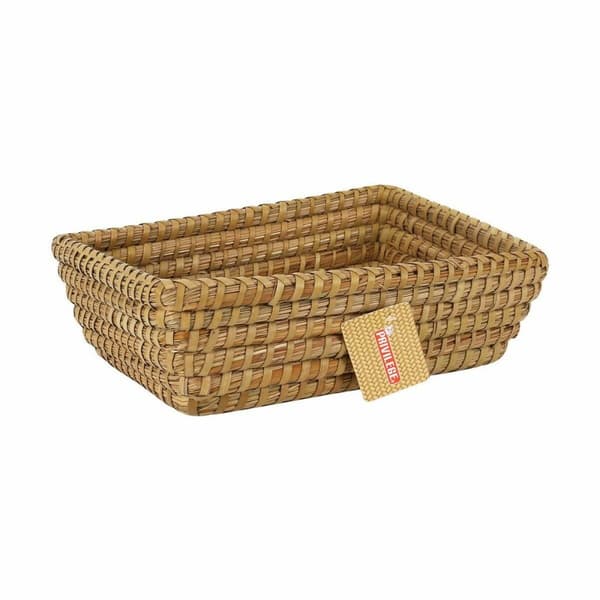 Multifunktionell korg Privilege Korne Brun vide Rektangulär 30 x 23 x 9 cm (12 antal)