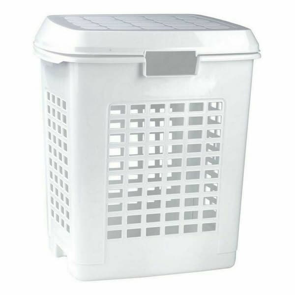 Pyykkikori Valkoinen 50 L (4 osaa)