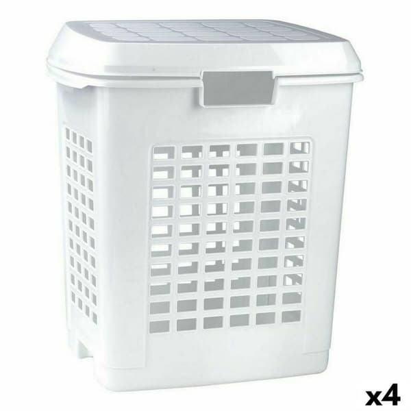 Pyykkikori Valkoinen 50 L (4 osaa)