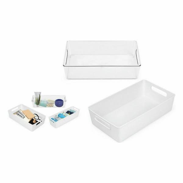 Multibrug kurv Confortime Hvid 38 x 22 x 9,5 cm (10 enheder)
