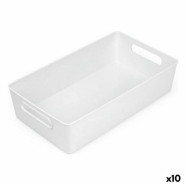 Multibrug kurv Confortime Hvid 38 x 22 x 9,5 cm (10 enheder)