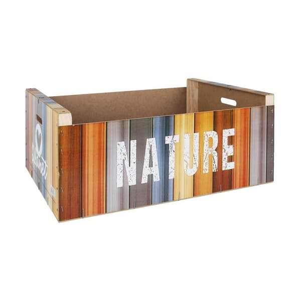 Opbevaringsboks Confortime Nature Træ Multifarvet 58 x 39 x 21 cm (3 enheder)