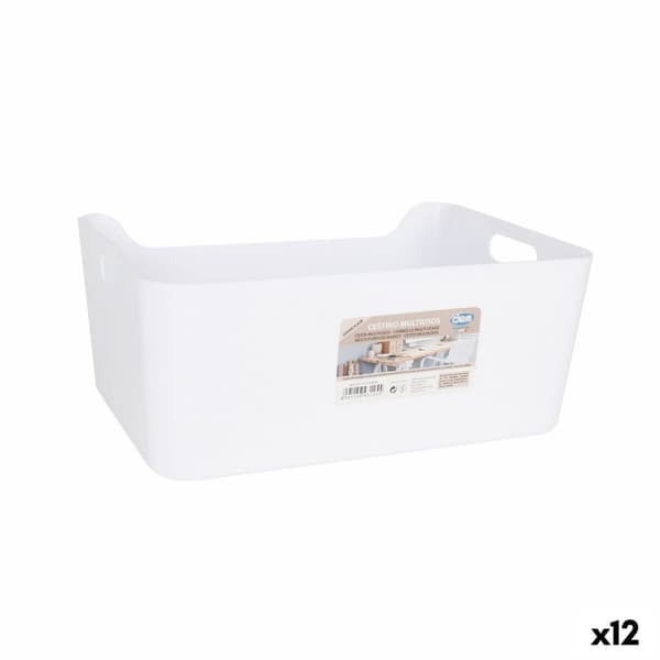 Multibrug kurv Dem Hvid 33 x 24 x 14,5 cm (12 enheder)
