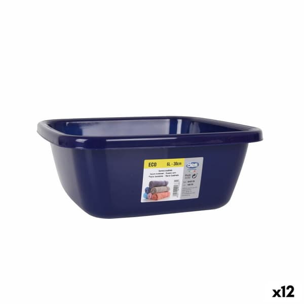 Pesuvati Dem Eco Sininen Neliö 6 L 29 x 29 x 12 cm (12 osaa)