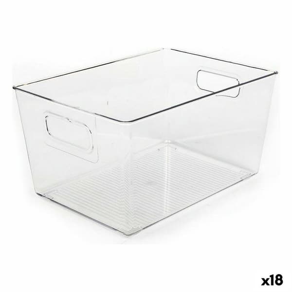 Multifunktionell korg Dem Transparent 29,5 x 21 x 15 cm (18 antal)