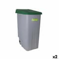 Pikkukuva 1 / 2: Roskakori renkailla Denox 110 L Vihreä 58 x 41 x 89 cm (2 osaa)