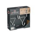 Miniatyrbild 3 av 4: Klädhängare Vit Metall Triangulär Set 3 Delar (6 antal)