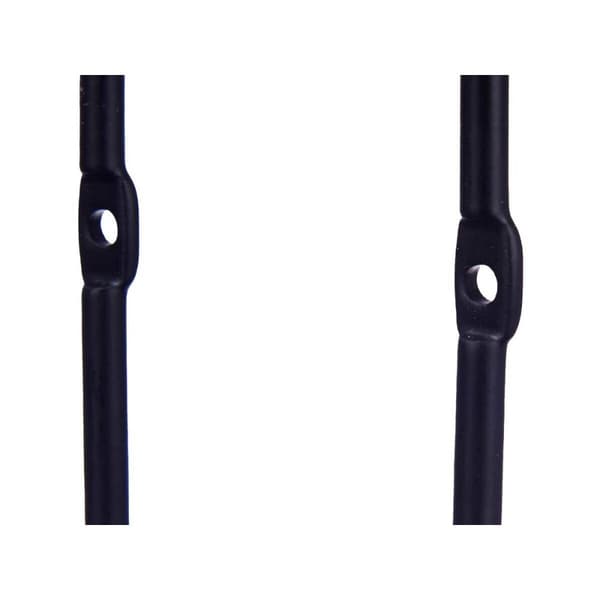 Hangers Musta Metalli Setti 2 Kappaletta (6 osaa)