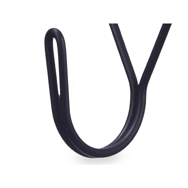 Hangers Musta Metalli Kolmikulmainen Setti 3 Kappaletta (6 osaa)