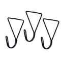 Pikkukuva 2 / 4: Hangers Musta Metalli Kolmikulmainen Setti 3 Kappaletta (6 osaa)