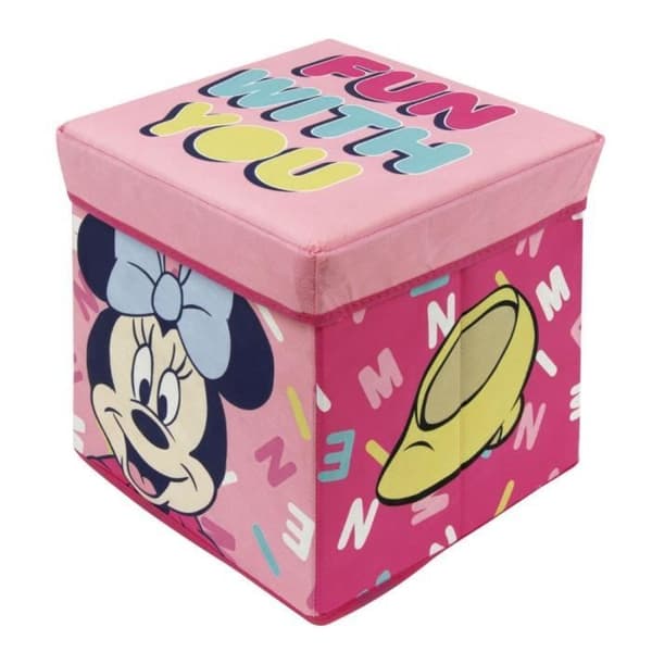 Minnie Seat-puff och förvaringslåda - Miraculous - Rosa - Barn - 30x30x30cm - Tyg