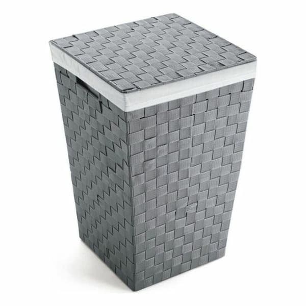 Tvättkorg Textil (33 x 52 x 33 cm) - Grå