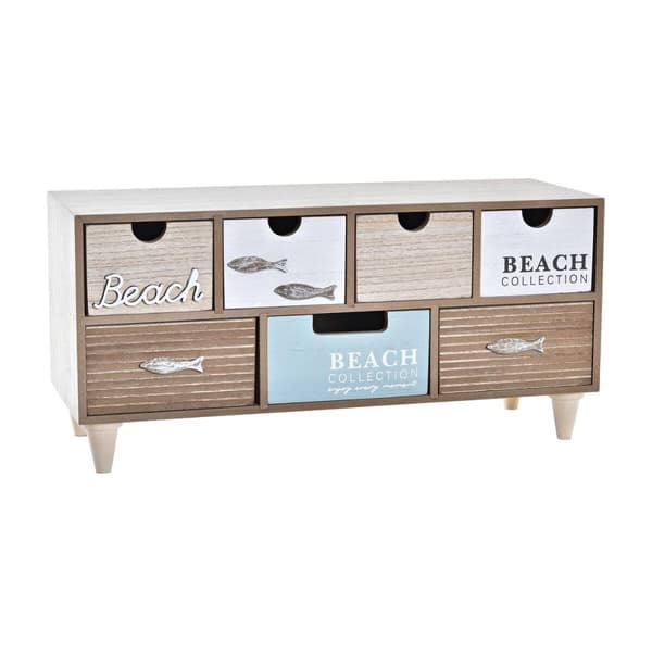 Smyckeskrin DKD Home Decor 40 x 16 x 19 cm Trä Brun Turkos