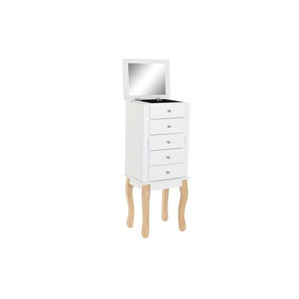 Smyckeskrin med ben DKD Home Decor Speglar MDF Romantisk (37 x 27 x 90 cm)