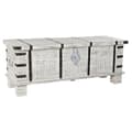 Miniatyrbild 1 av 5: Kista DKD Home Decor Metall Vit Mangoträ (116 x 40 x 45 cm)