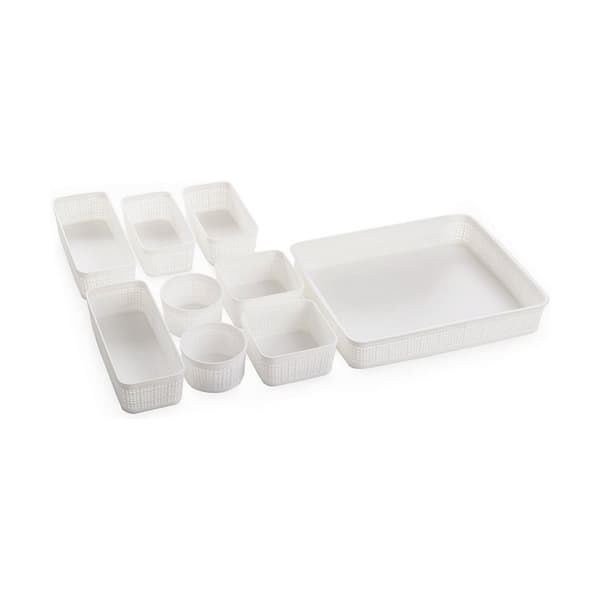 Multifunktionell korg Dem Plast 34 x 28 x 6 cm 9 Delar (9 antal)