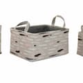 Miniatyrbild 2 av 4: Korg - set DKD Home Decor Brun Grå Orange 40 x 30 x 20 cm (3 antal)