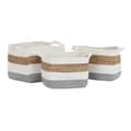 Miniatyrbild 3 av 4: Korg - set DKD Home Decor Vit Naturliga fibrer 36 x 27 x 27 cm 3 Delar