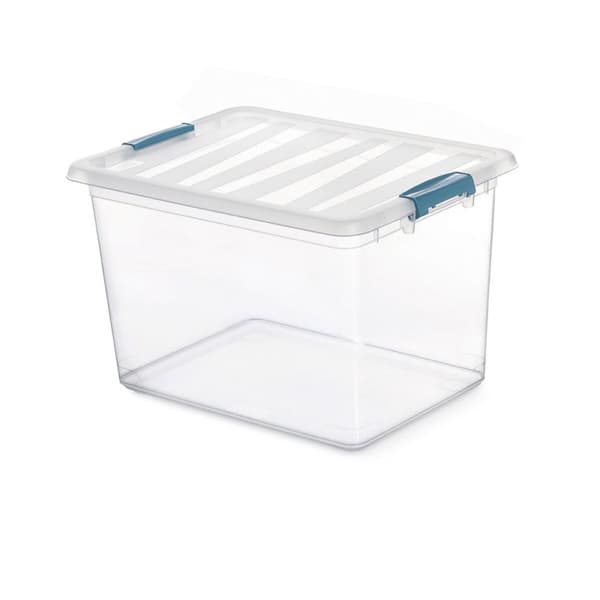 Allsidig låda Domopak Living Katla Med handtag Transparent 20 L polypropen (39 x 29 x 25,5 cm)
