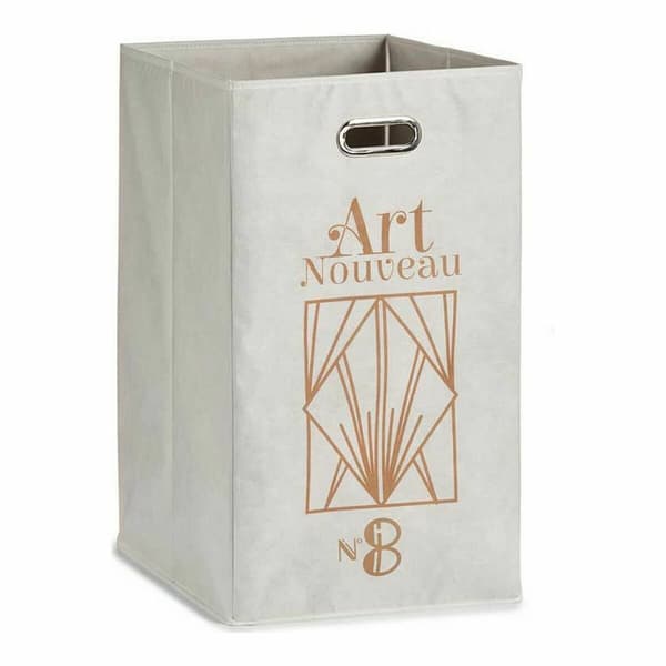 Korg Berilo Art Nouveau Vit Gyllene Papp 60 L 35 x 57 x 35 cm (12 antal)