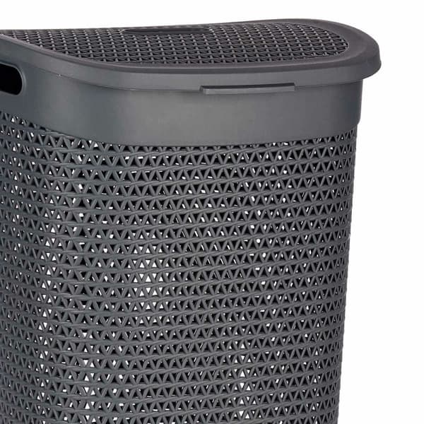 Tvättkorg Kipit 4790-2 Antracitgrå Plast 60 L 43,5 x 57,5 x 34 cm (6 antal)