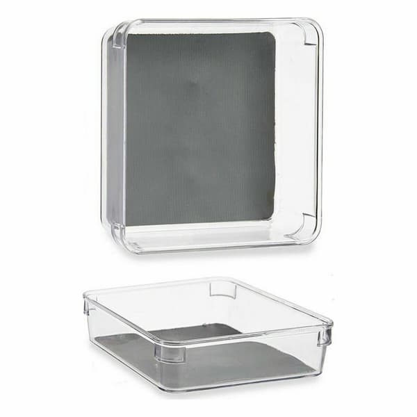 Lådorganiserare Kinvara W623312 Grå Återvunnen plast 16 x 4,5 x 16 cm (24 antal)