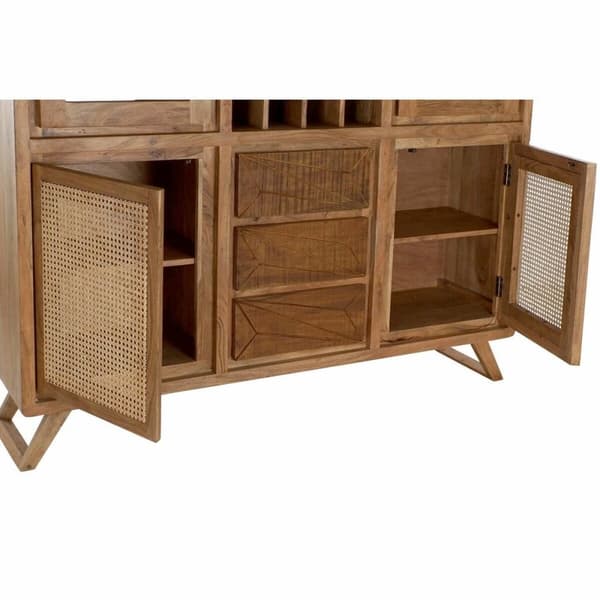 Display Stand DKD Home Decor Krystal Brun Spanskrør Akacie (160 x 41 x 153 cm)