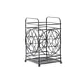 Miniatyrbillede 1 af 3: Bestikdræner DKD Home Decor Sort Metal Geometri 12 x 12 x 20 cm