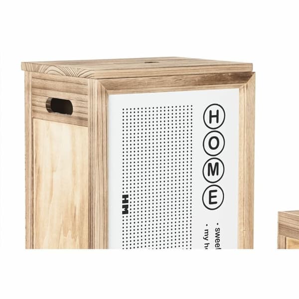 Vasketøjskurv DKD Home Decor Natur Paulonia træ (40 x 30 x 55 cm) (5 Dele)