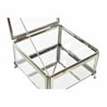 Miniatyrbillede 3 af 3: Smykkeskrin DKD Home Decor Krystal Metal 16 x 16 x 10 cm Sølvfarvet Gennemsigtig