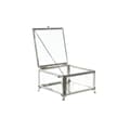 Miniatyrbillede 2 af 3: Smykkeskrin DKD Home Decor Krystal Metal 16 x 16 x 10 cm Sølvfarvet Gennemsigtig