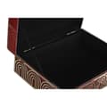 Miniatyrbillede 2 af 4: Smykkeskrin DKD Home Decor Metal Krystal Rød Gylden Træ MDF 25 x 18 x 10 cm (2 enheder)