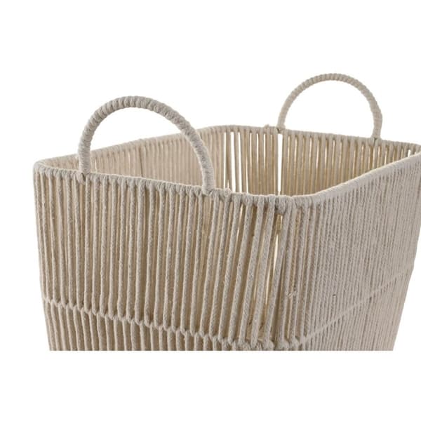 Kurvesæt DKD Home Decor Beige Metal 39 x 29 x 31 cm 3 Dele