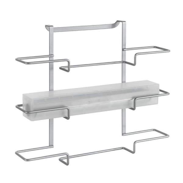 Dørophæng Metaltex Galileo Metal 36 x 9 x 30 cm Tredobbelt Toiletrulleholder, køkkenrulleholder