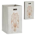Miniatyrbillede 3 af 3: Kurv Berilo Art Nouveau Hvid Gylden Pap 60 L 35 x 57 x 35 cm (12 enheder)