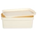 Miniatyrbillede 3 af 3: Opbevaringsboks med låg Kipit TP593-4 Flødefarvet Plastik 6 L 21,5 x 11 x 31,5 cm (12 enheder)