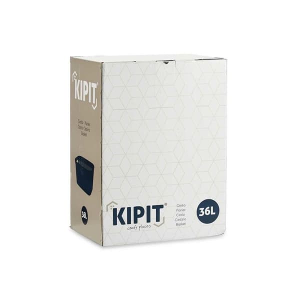 Vasketøjskurv Kipit TP7001-2 Grå Plastik 36 L 36 x 25,5 x 53 cm (12 enheder)